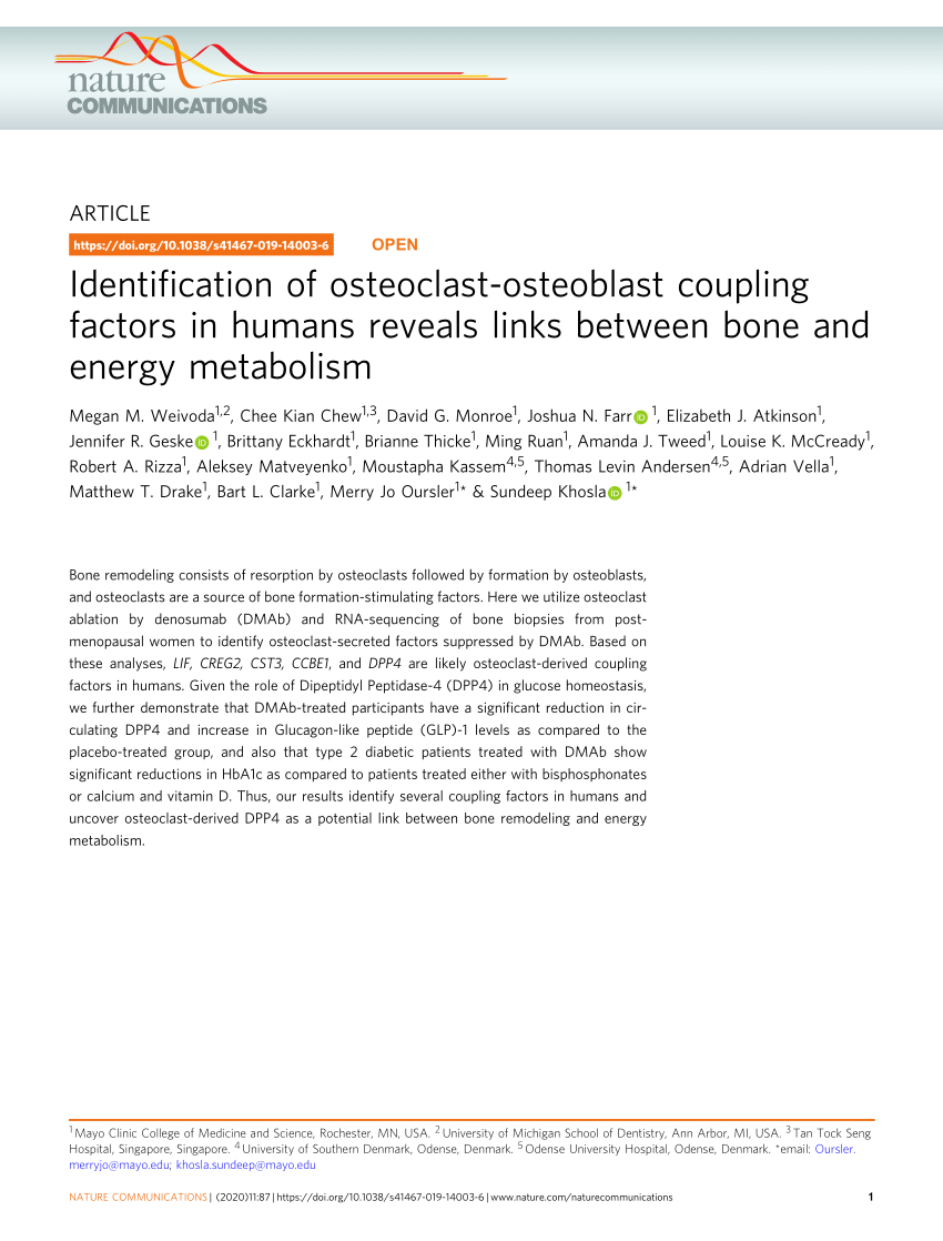 Assessment of bone strength in vivo in humans: A novel diagnostic tool for  osteoporosis - Mayo Clinic