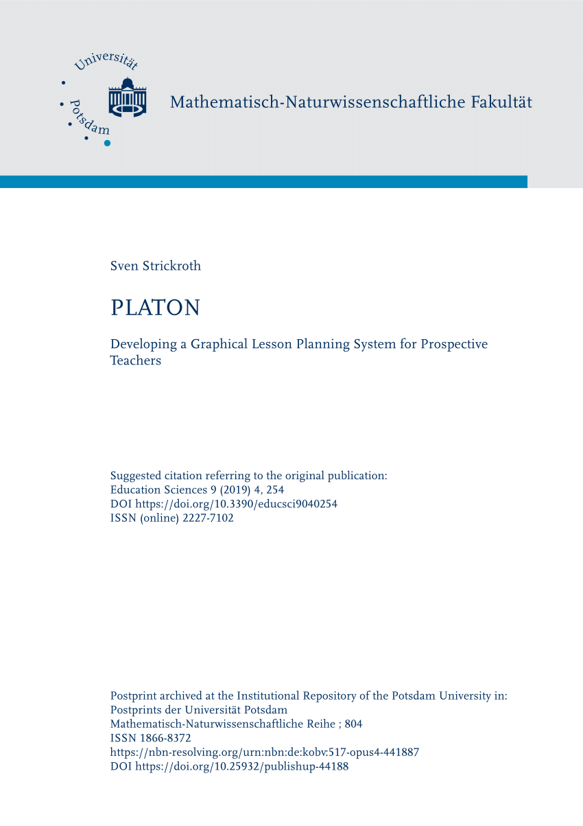 Pdf Platon