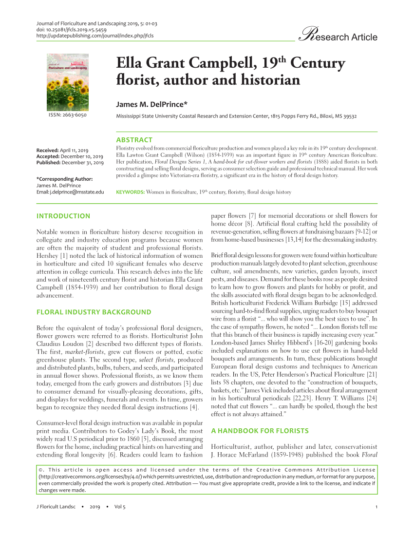 Floral Design, Overview & History - Lesson