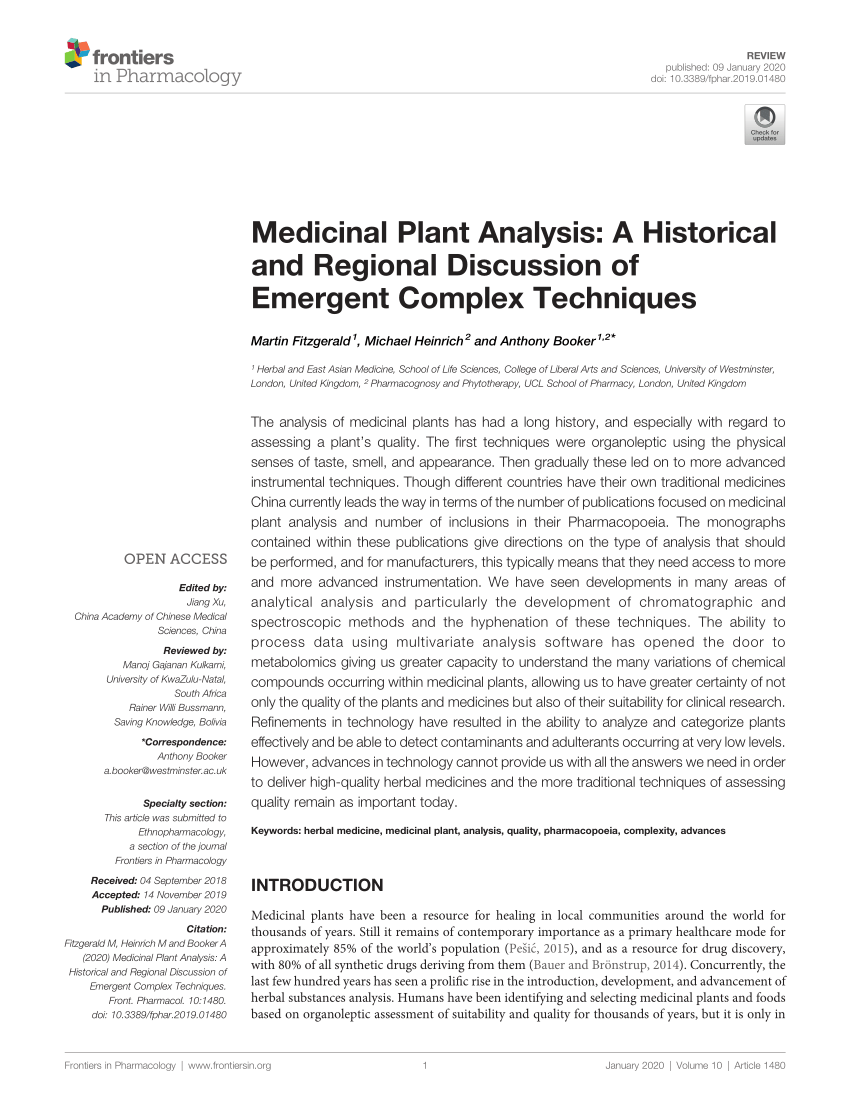 research paper about medicinal plants