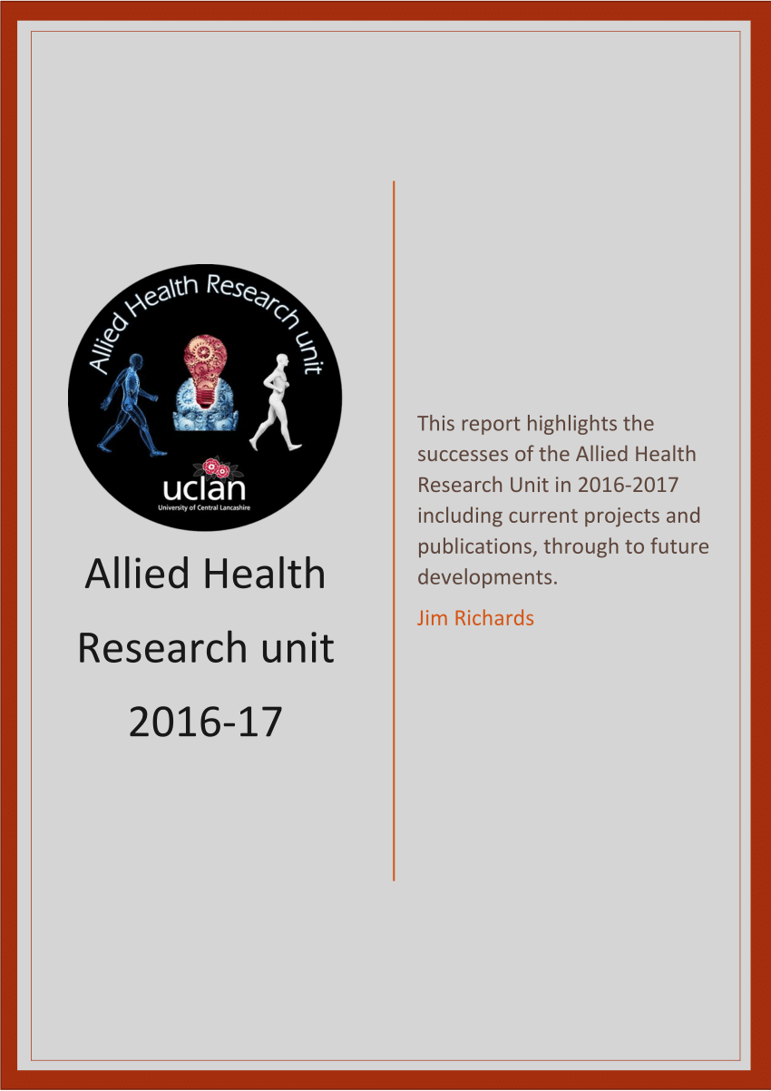 allied health professionals research paper