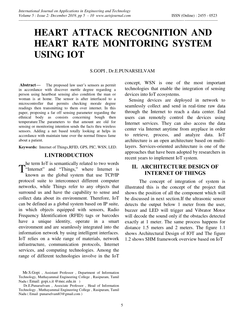 literature review of heart rate monitoring system