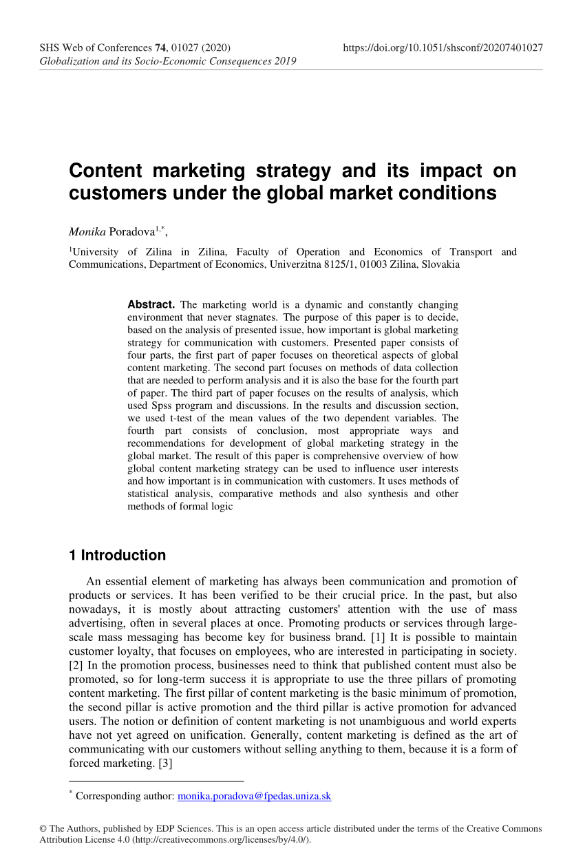 content marketing research paper