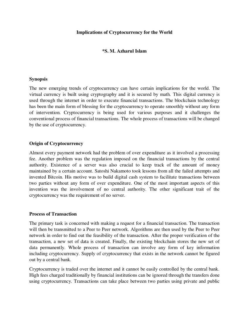 cryptocurrency dissertation pdf