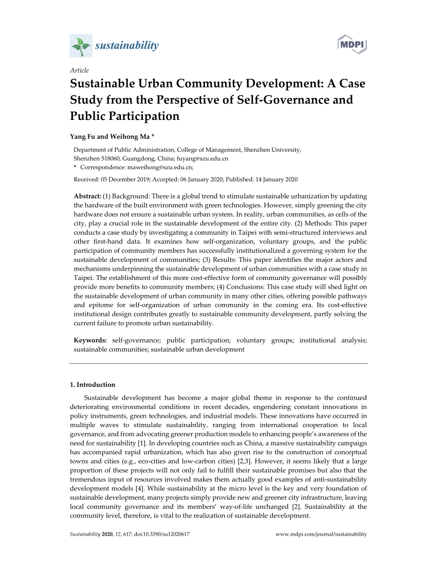 community development case study examples