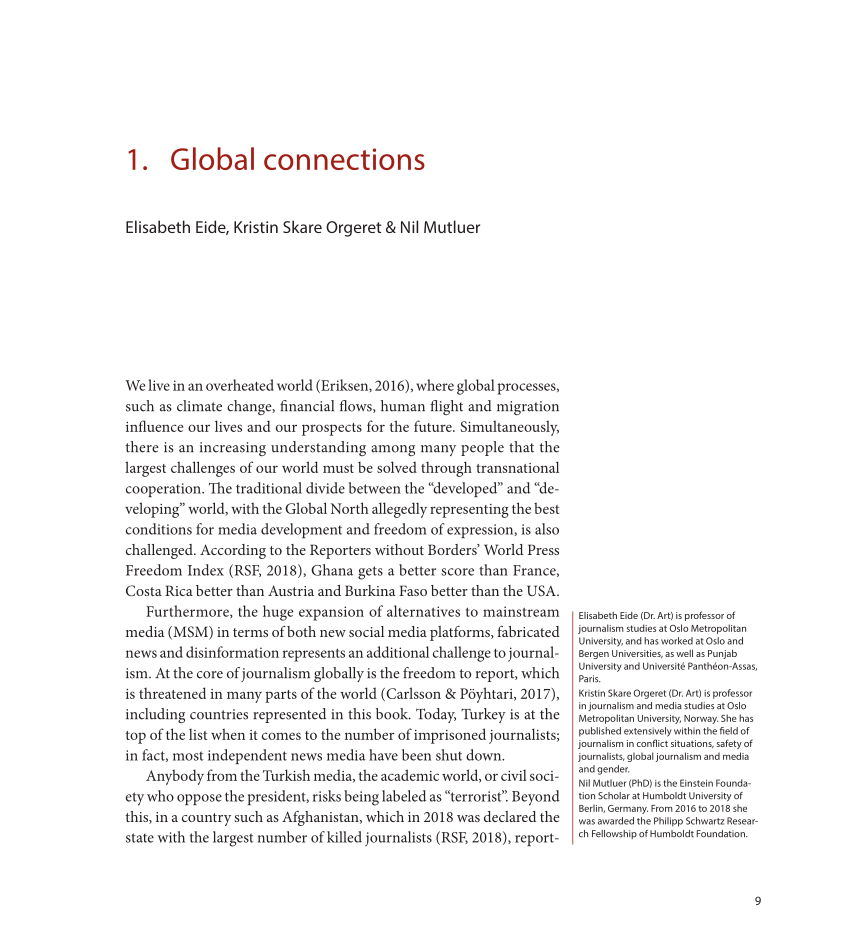 essay about global network