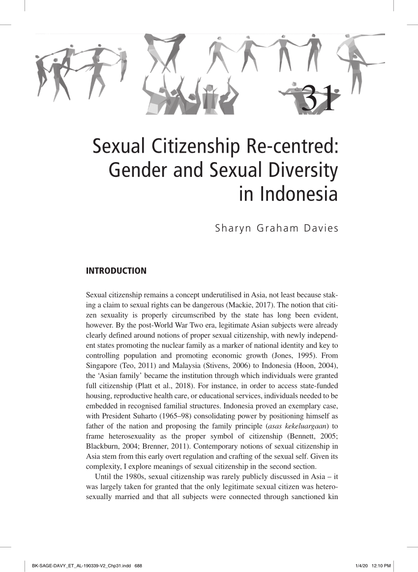 Pdf Sexual Citizenship Re Centred Gender And Sexuality Diversity In Indonesia 