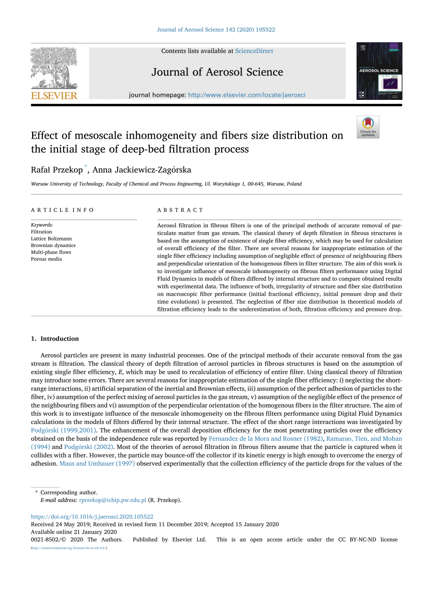 Effect of adhesion on clogging of microparticles in fiber filtration by  DEM-CFD simulation - ScienceDirect