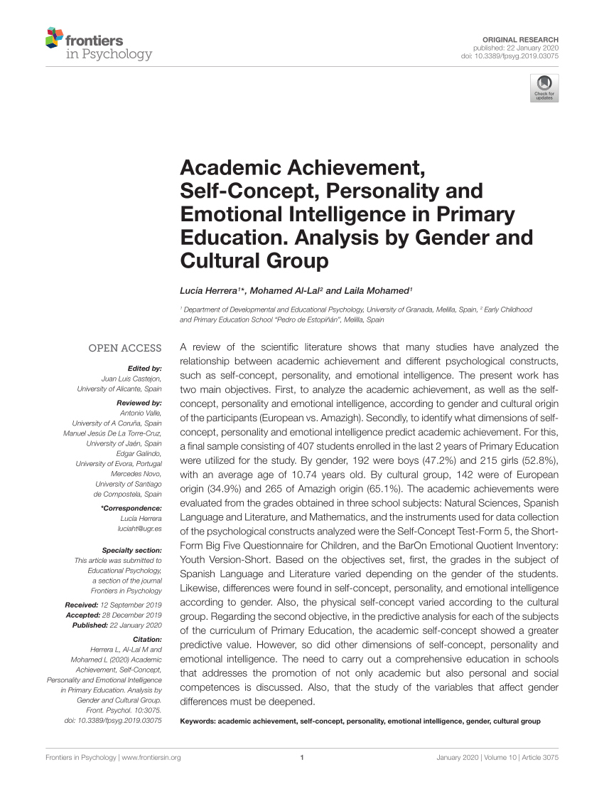 research paper on emotional intelligence