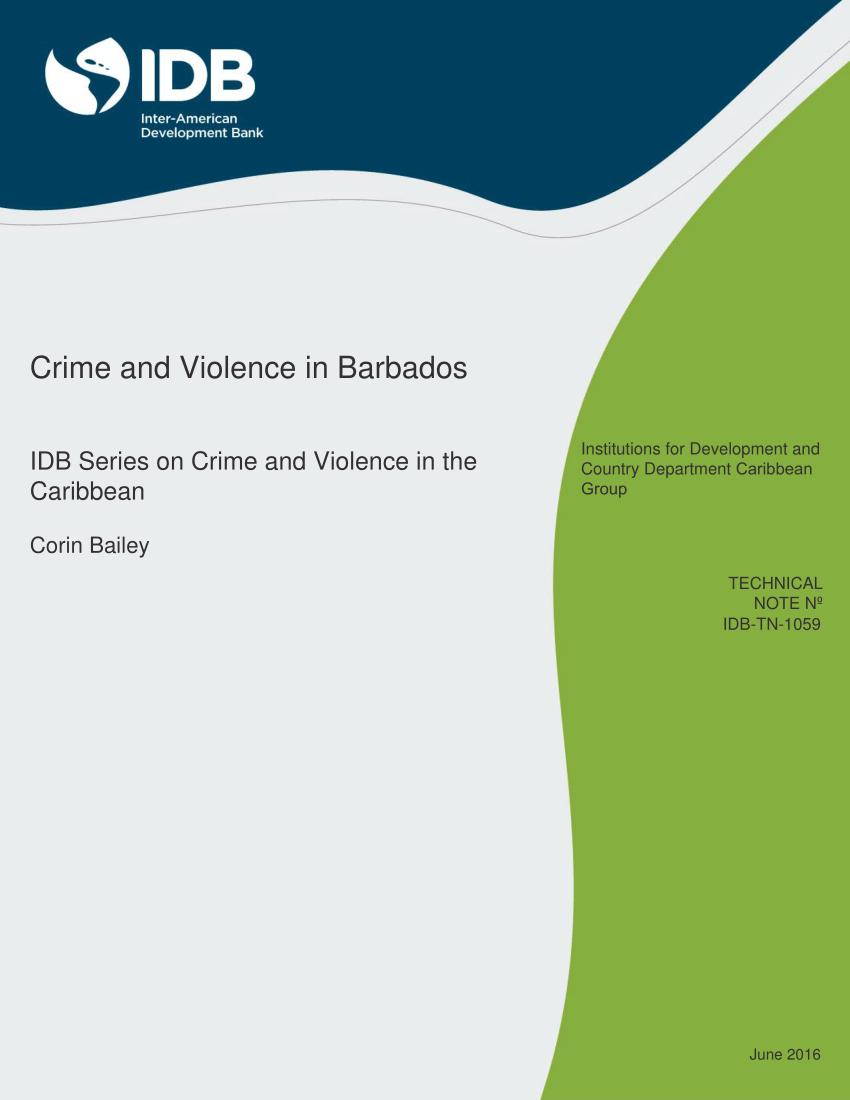 (PDF) Crime and Violence in Barbados IDB Series on Crime and Violence in the Caribbean