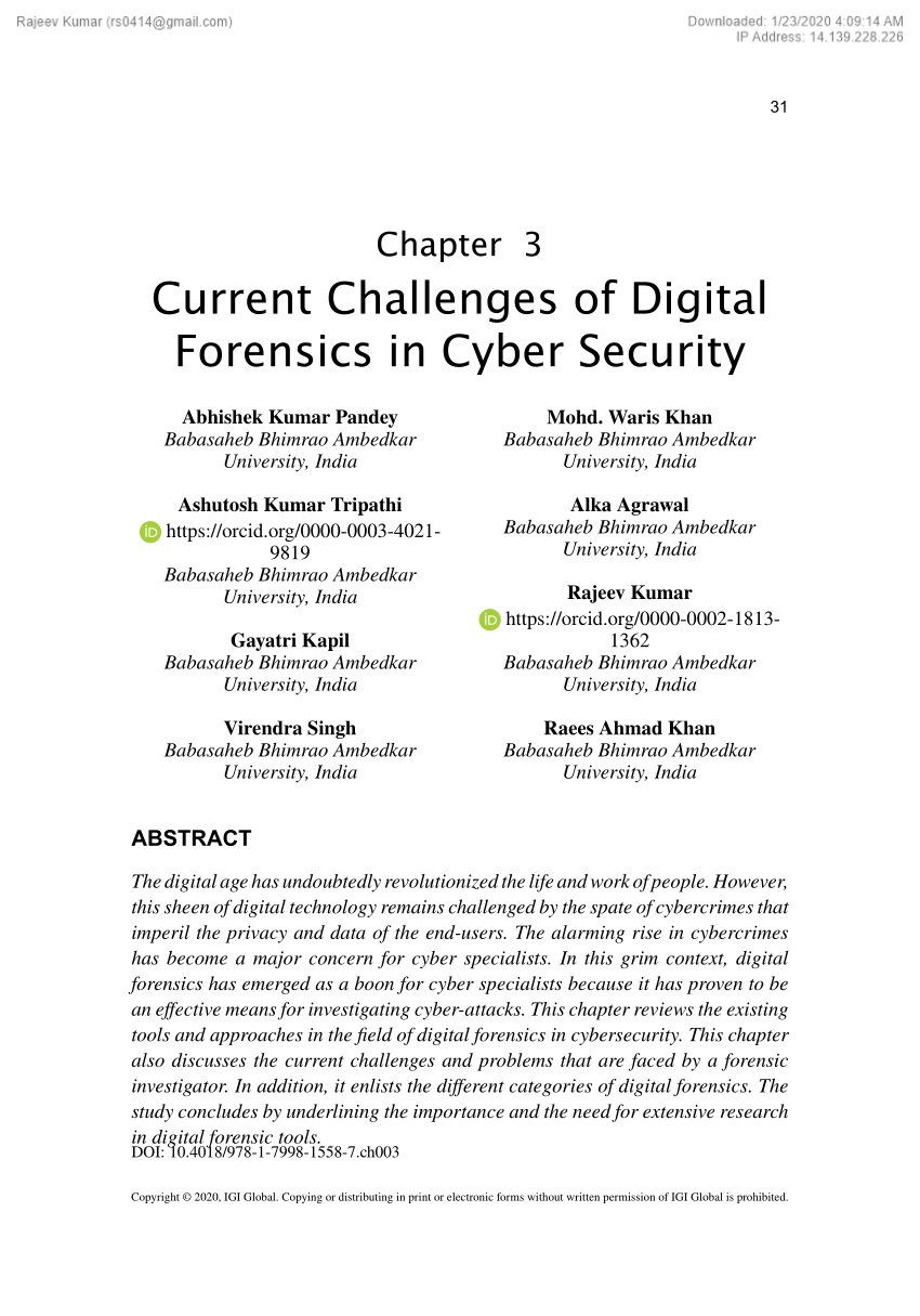 computer forensics research articles