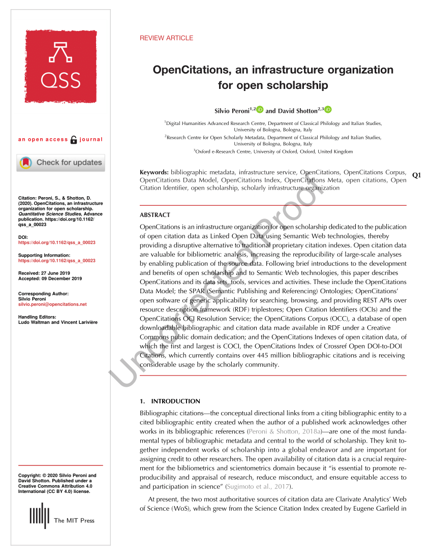 Screen Capture Of The Icite Web Interface To Open Citation Data The Download Scientific Diagram