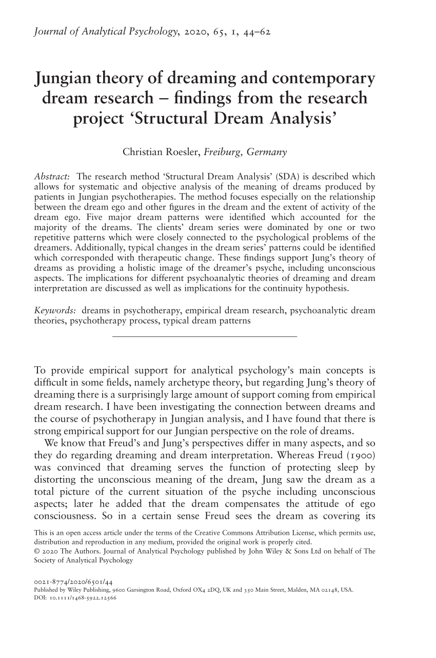 what is a dream research paper