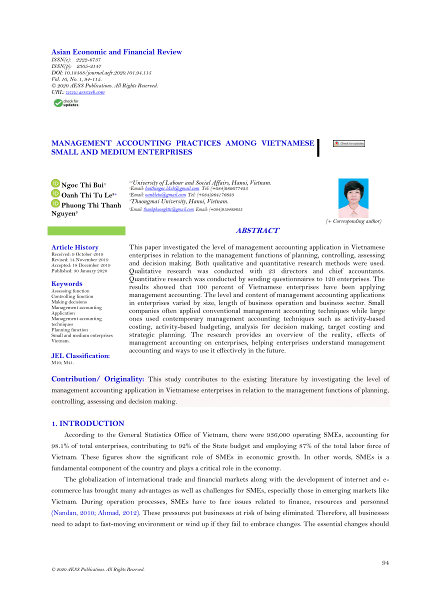 (PDF) Management Accounting Practices among Vietnamese ...