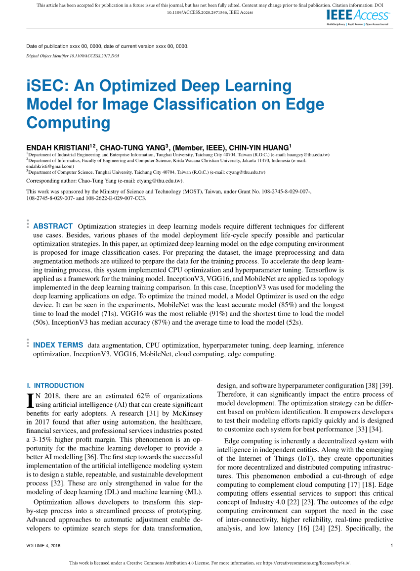 PDF) iSEC: An Optimized Deep Learning Model for Image ...
