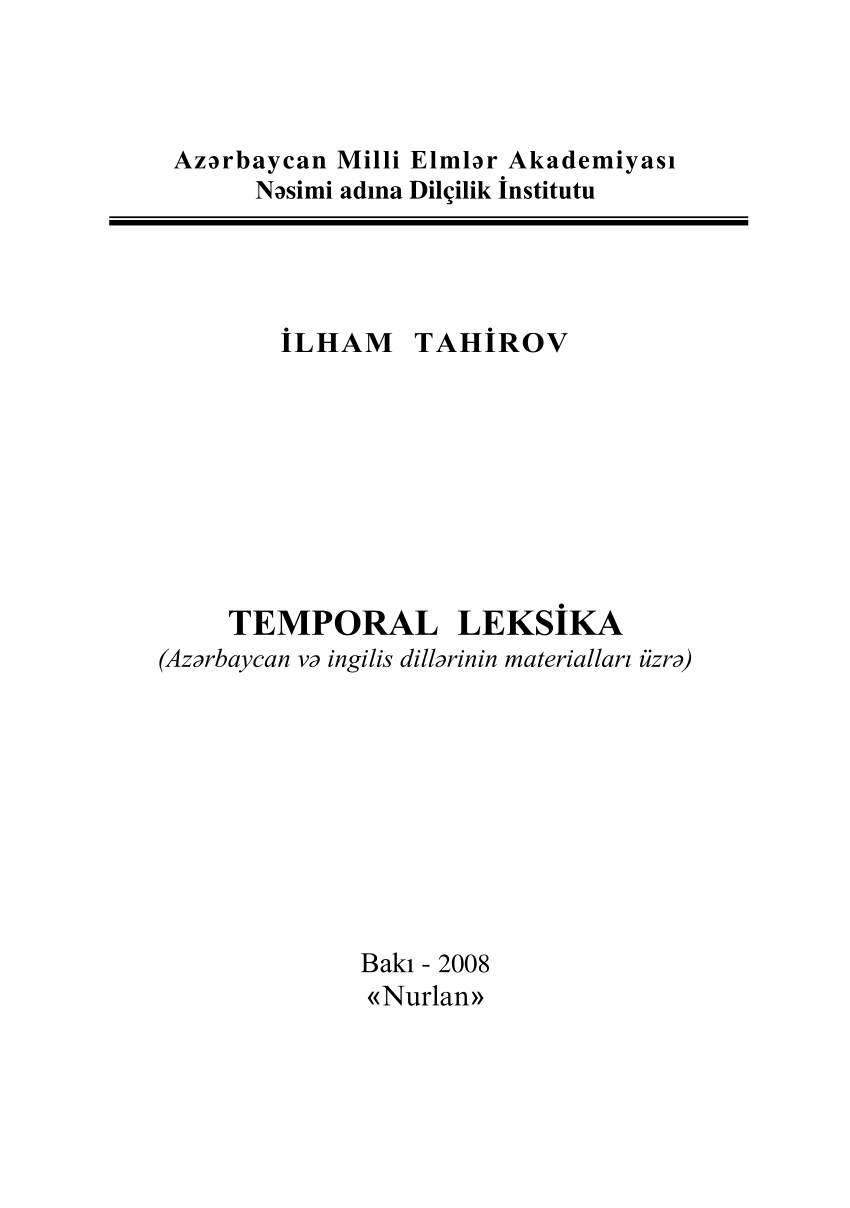 (PDF) Temporal leksika