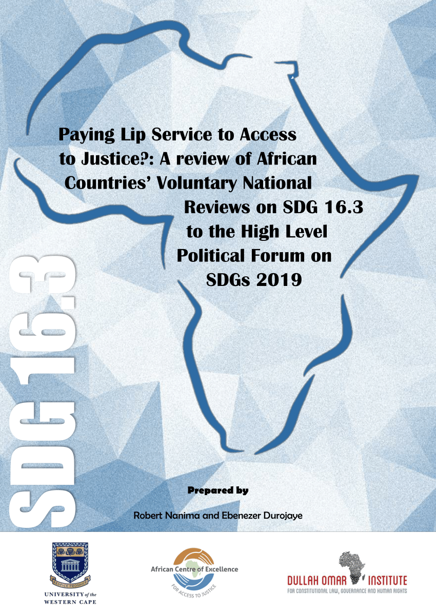 PDF) Paying Lip Service to Access to Justice?: A review of African