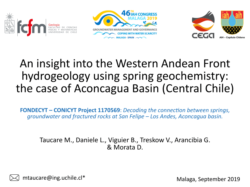 Pdf An Insight Into The Western Andean Front Hydrogeology Using Spring Geochemistry The Case 5407