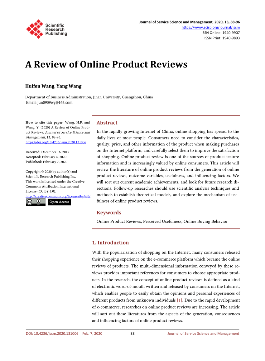 what is a product review essay