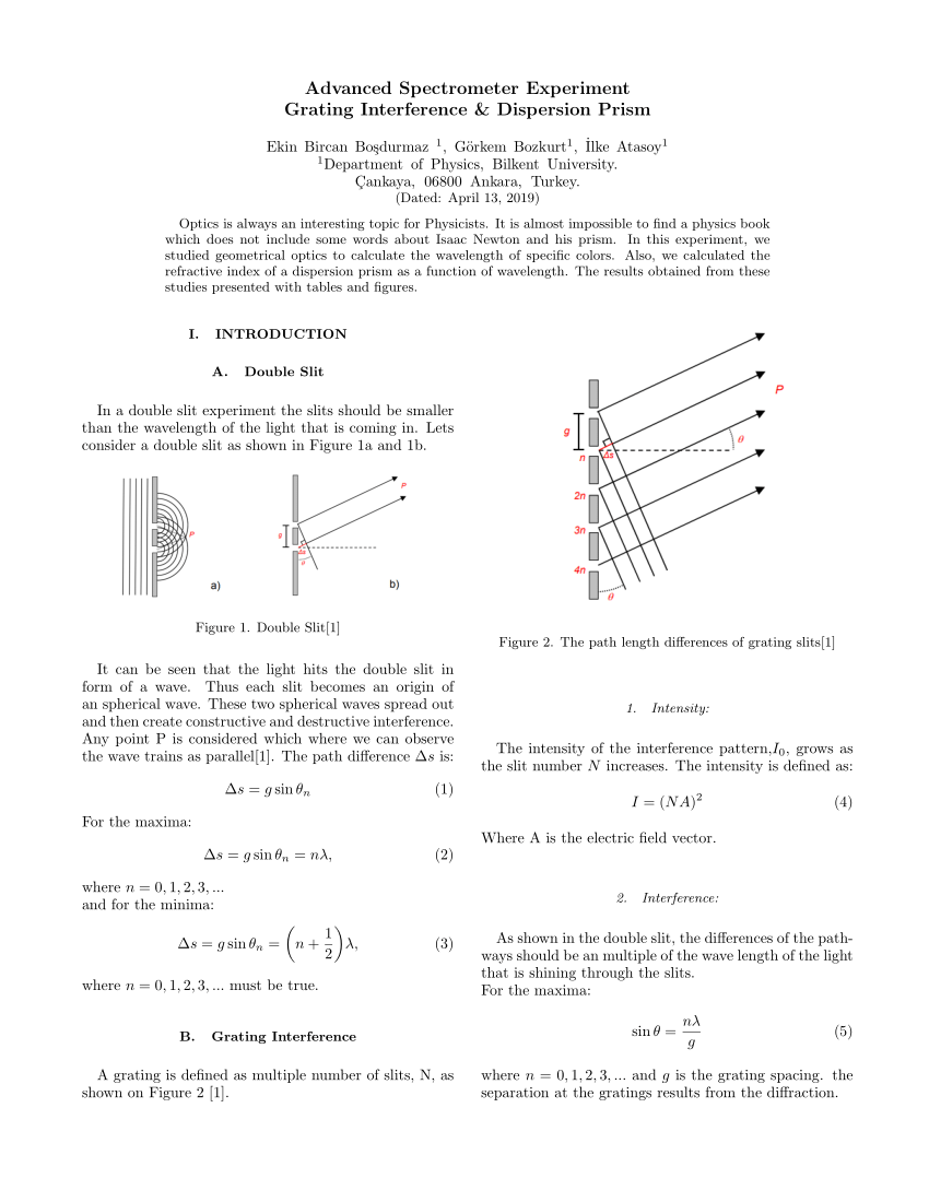 constant deviation spectrometer experiment pdf