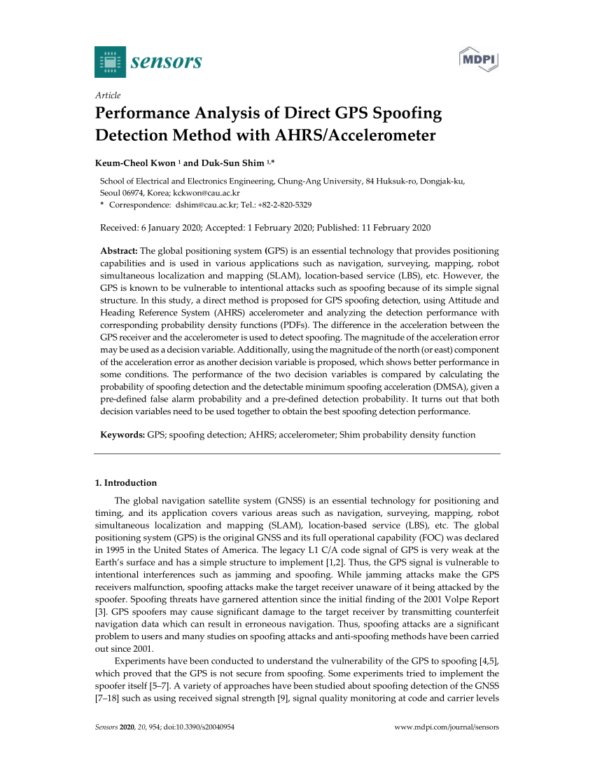 DeepPOSE: Detecting GPS spoofing attack via deep recurrent neural network -  ScienceDirect