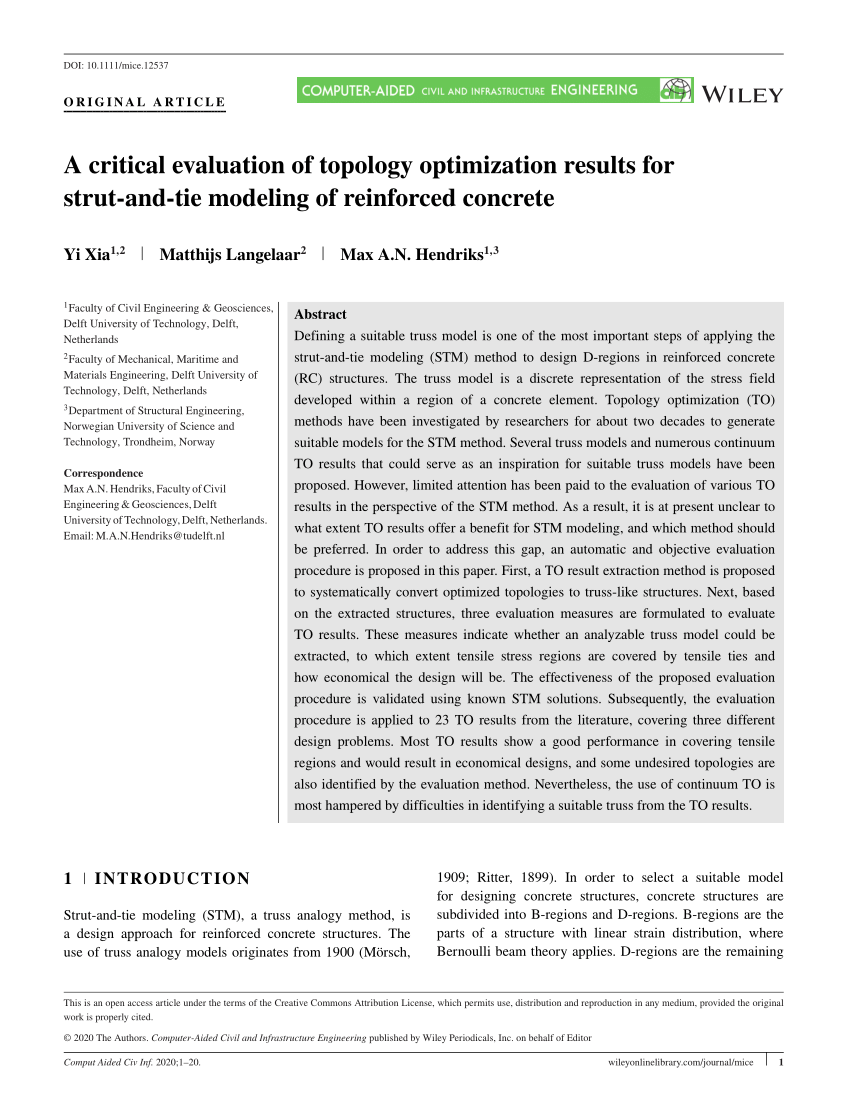 PDF) A critical evaluation of topology optimization results for ...