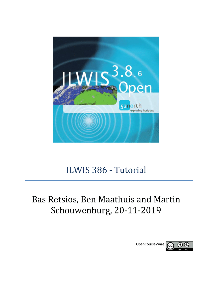 PDF) ILWIS 386 - Tutorial