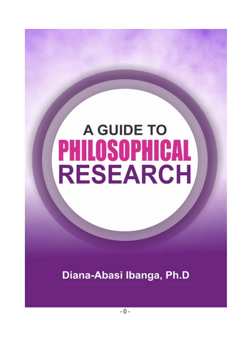 research methods in philosophy