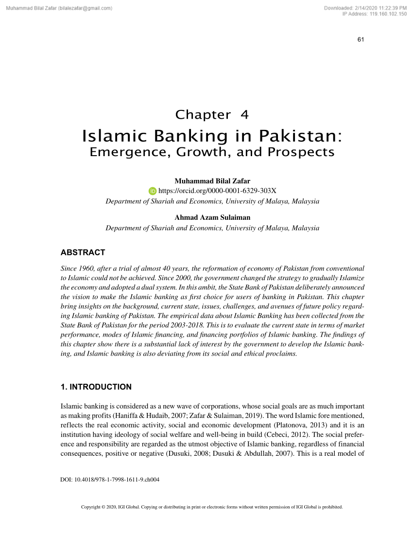 research on islamic banking in pakistan