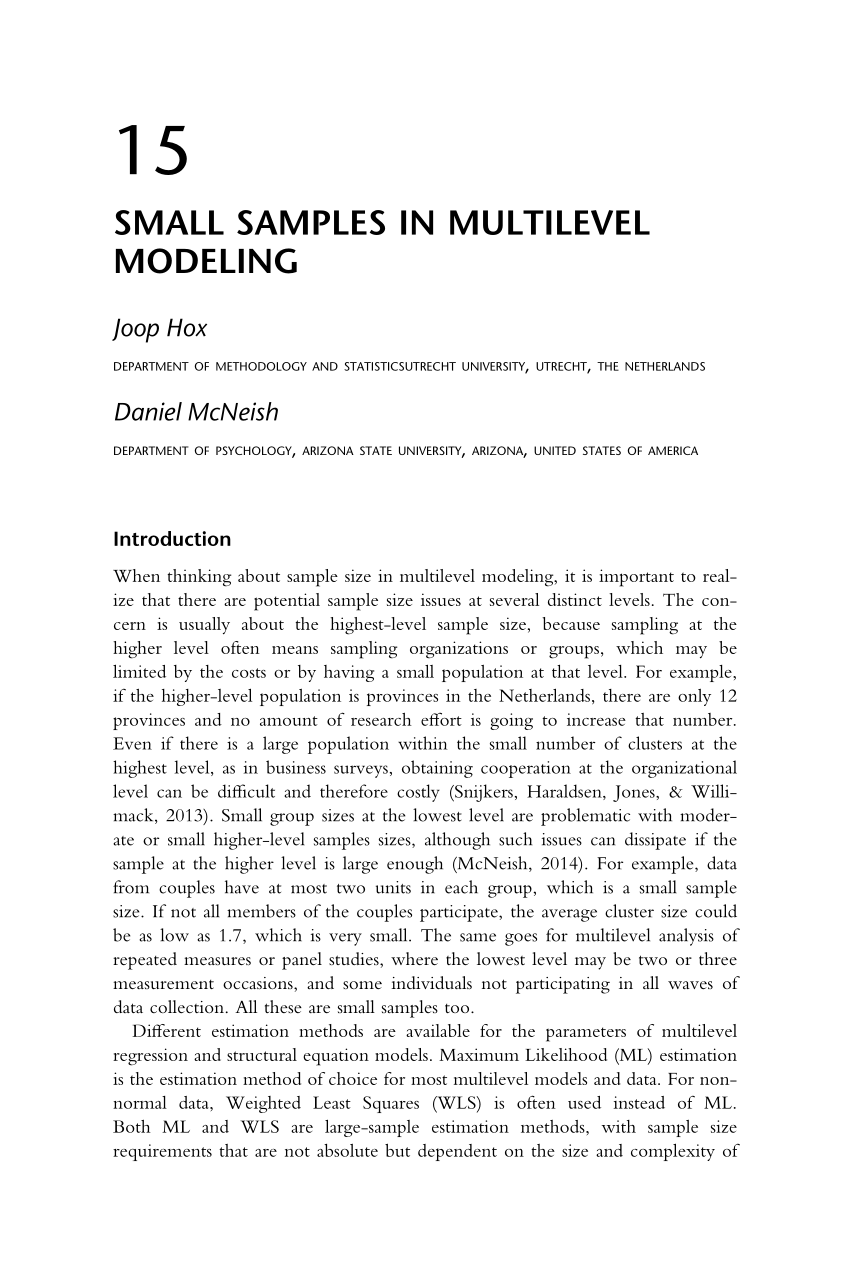 multilevel model thesis pdf