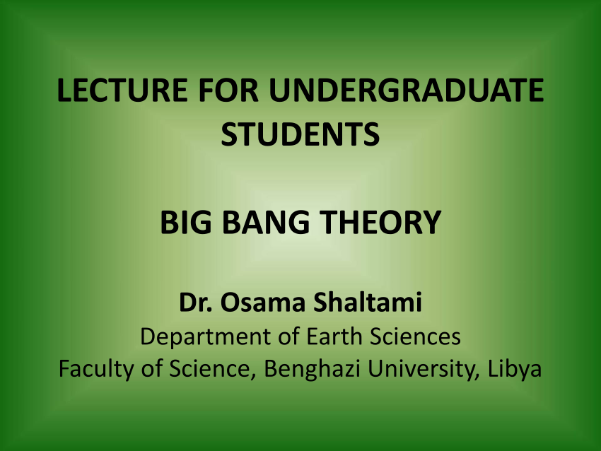 (PDF) Big Bang Theory