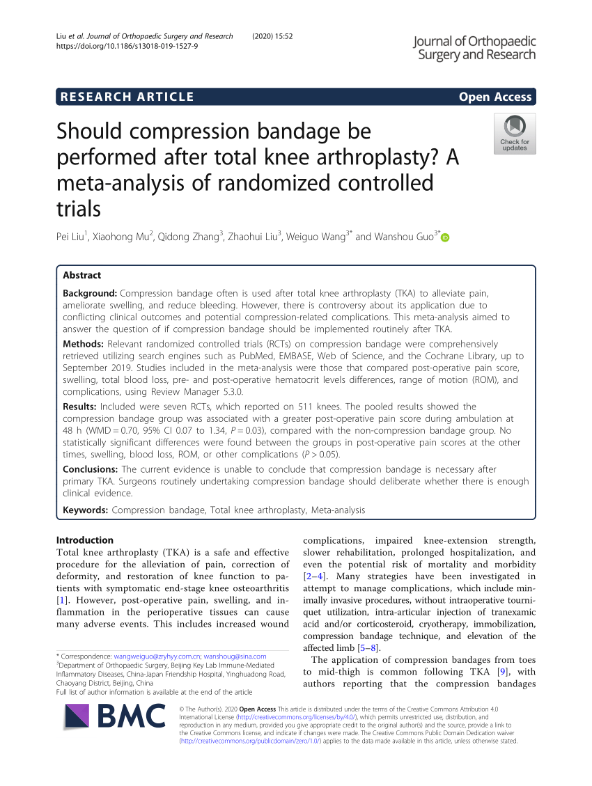 complication of bandaging