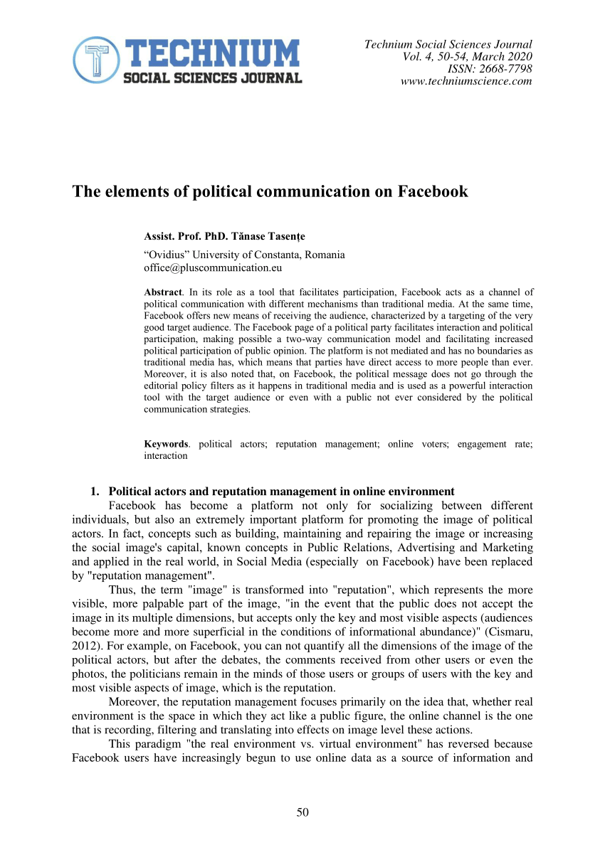 research topics in political communication