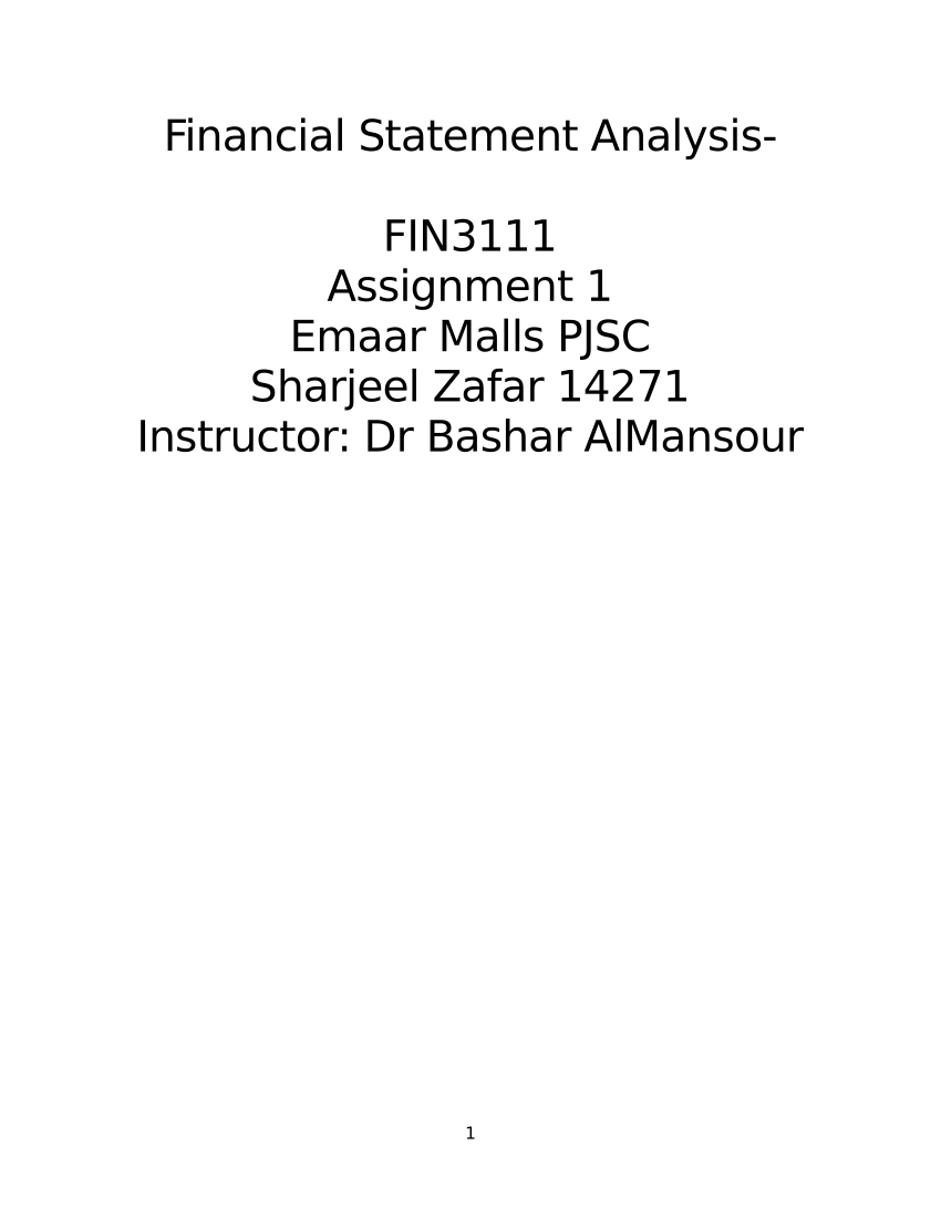 phd thesis on financial statement analysis