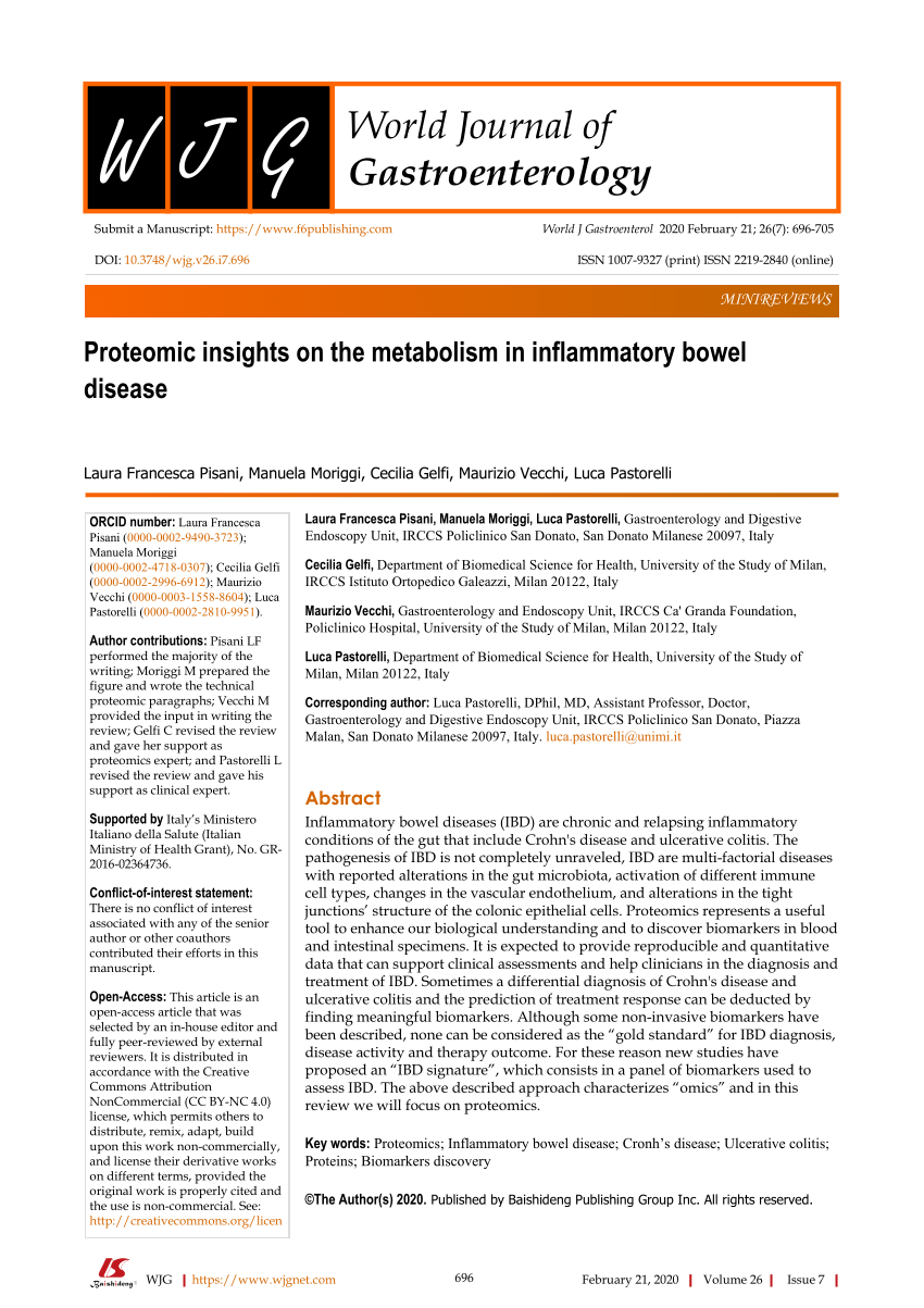 Pdf Proteomic Insights On The Metabolism In Inflammatory Bowel Disease 3325
