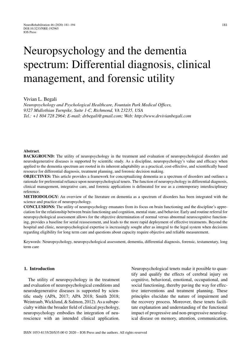 civil capacities in clinical neuropsychology research findings and practical applications