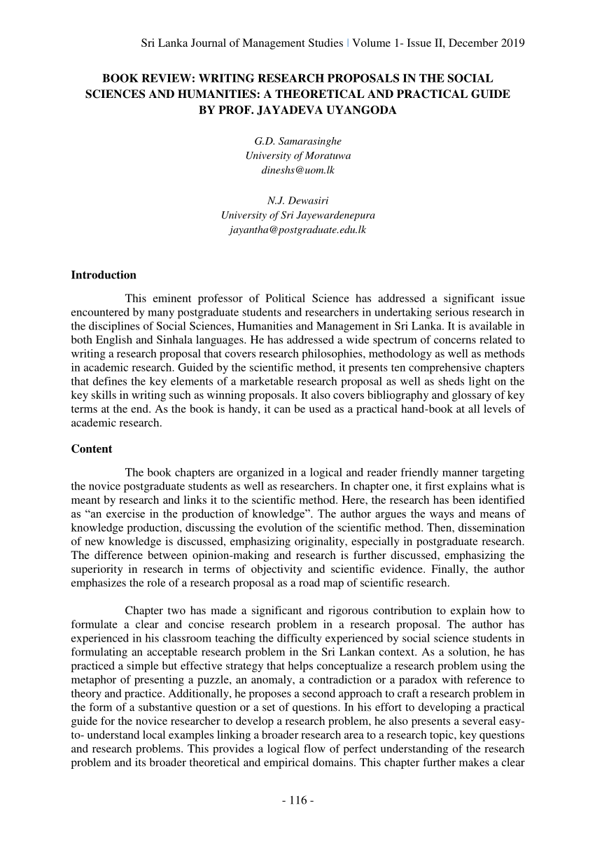 writing research proposal jayadeva uyangoda pdf