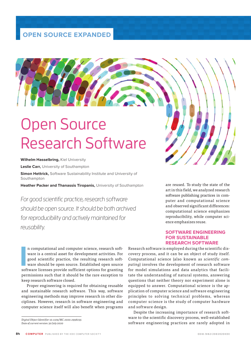 journal of open research software