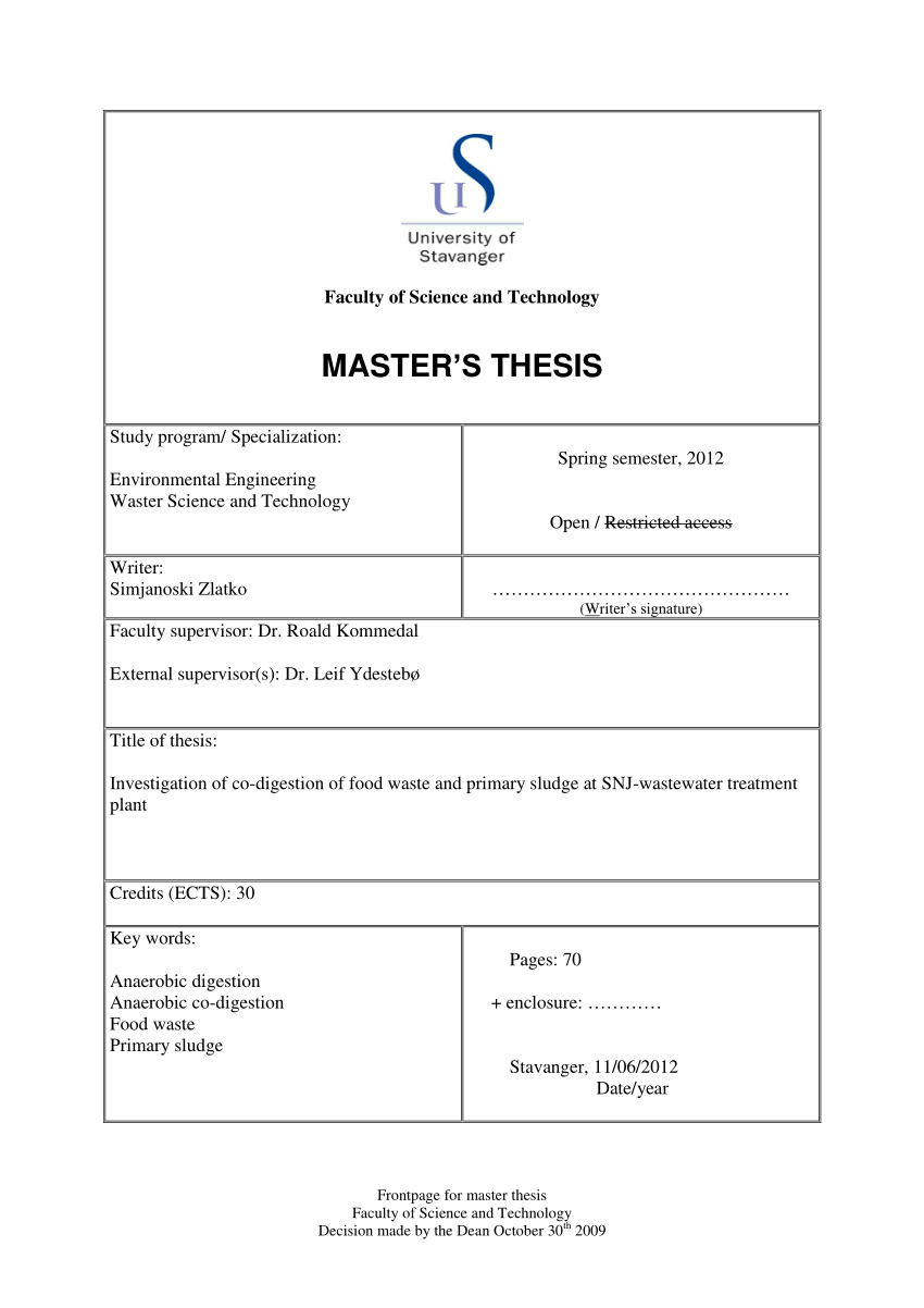 master thesis tue