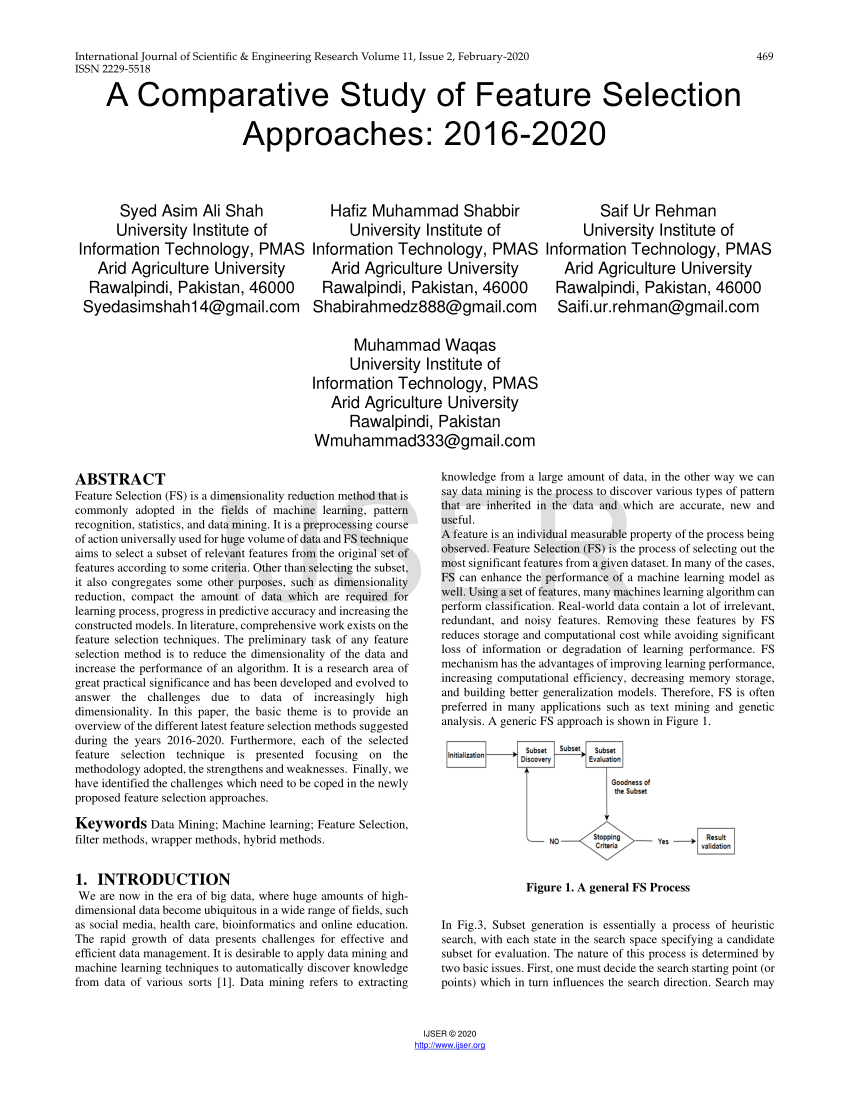 case study on feature selection