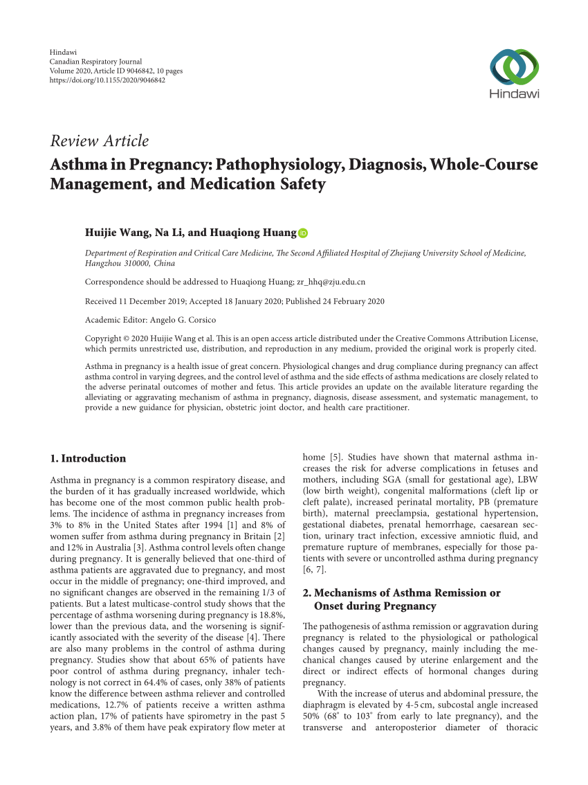 case study asthma in pregnancy