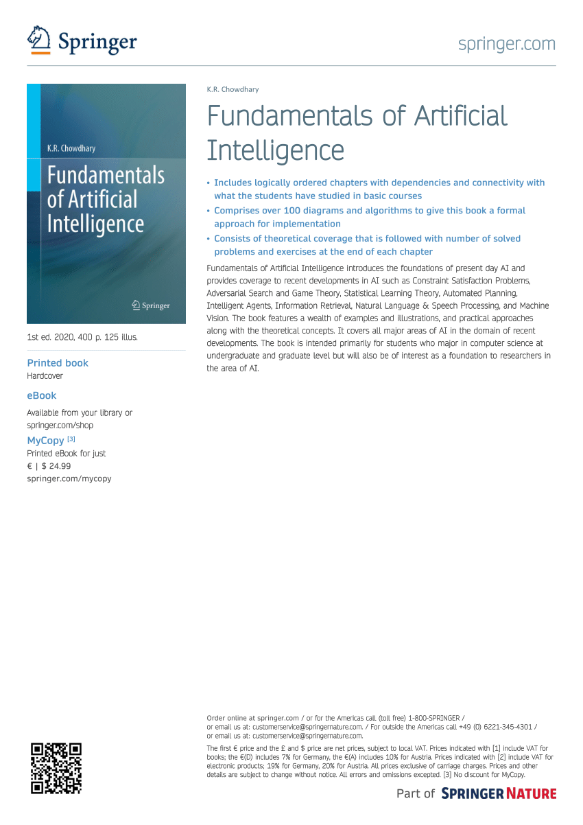 (PDF) Fundamentals of Artificial Intelligence