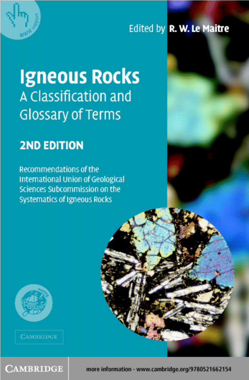 (PDF) IGNEOUS ROCKS: A CLASSIFICATION AND GLOSSARY OF TERMS