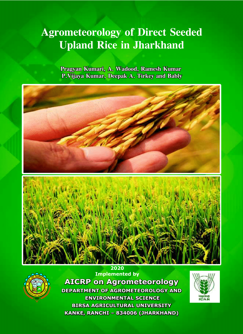 (PDF) Agrometeorology of Direct Seeded Upland Rice in Jharkhand