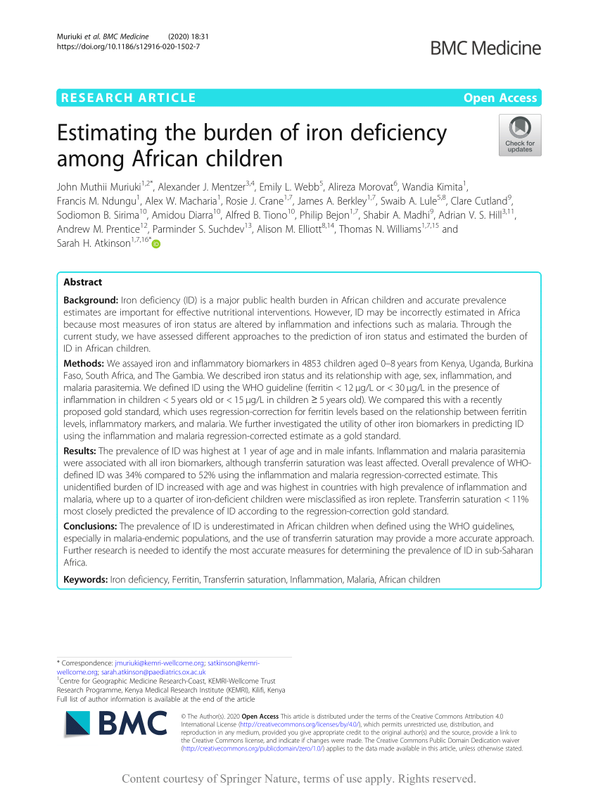 importance of iron in africa