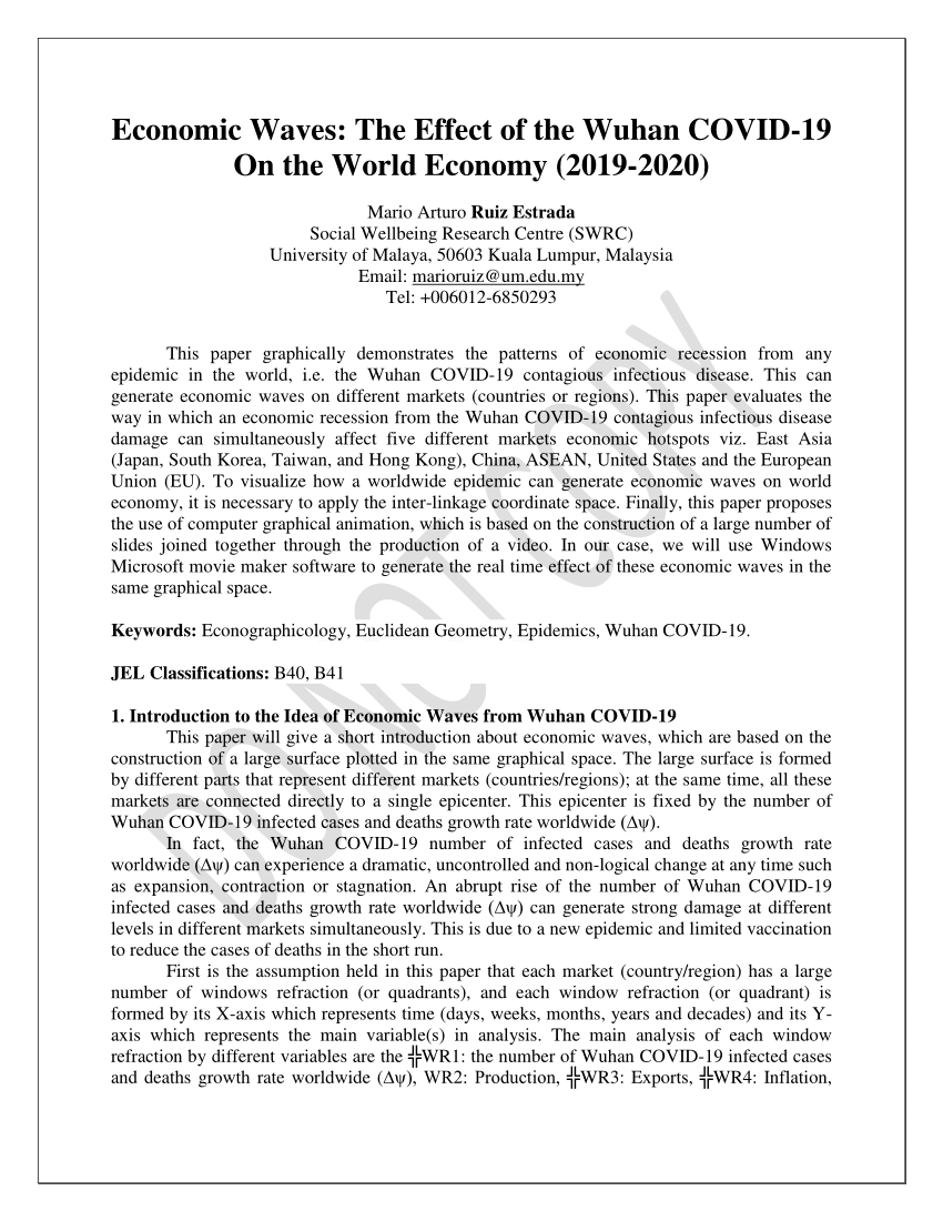 the world economy research paper