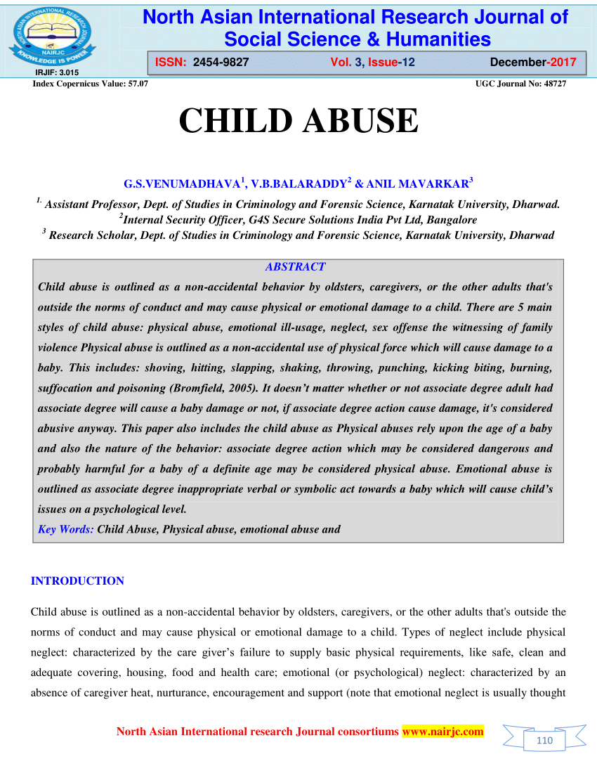 term paper on child abuse