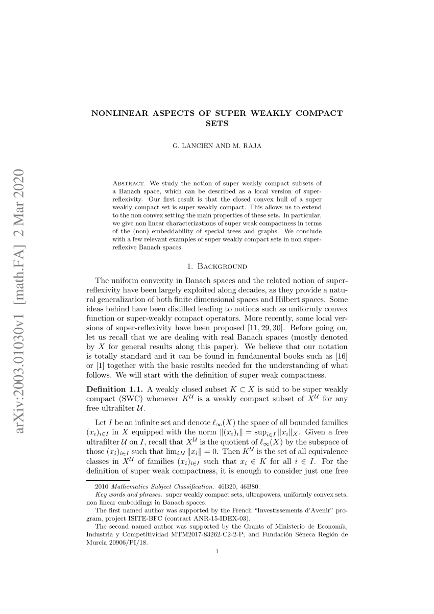 (PDF) aspects of super weakly compact sets