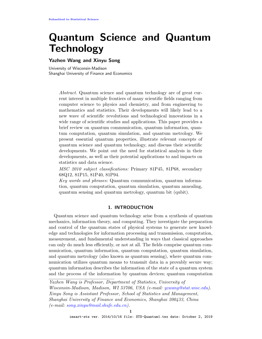 space technology research paper