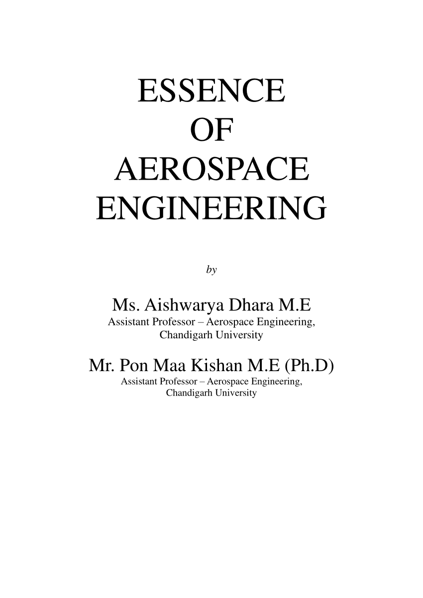 why aerospace engineering college essay